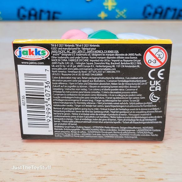 Jakks Pacific Super Mario Green Deep Cheep 2.5" World of Nintendo Action Figure - Picture 3 of 4